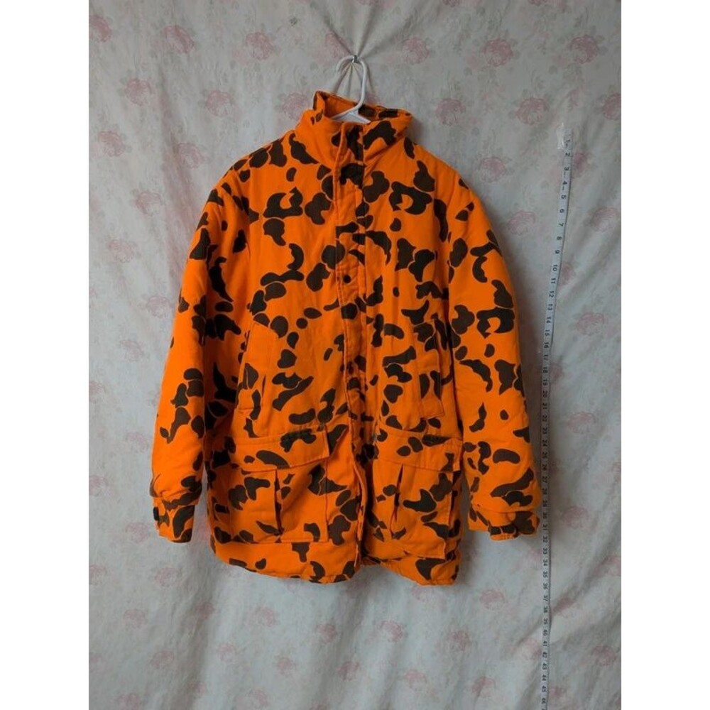 Vintage Duxbak Blaze Orange Duck Camo Hunting Jacket - Size XL Made in USA